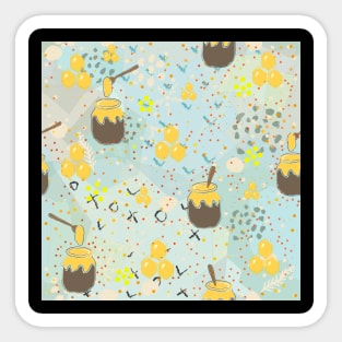 Honey Pattern Sticker